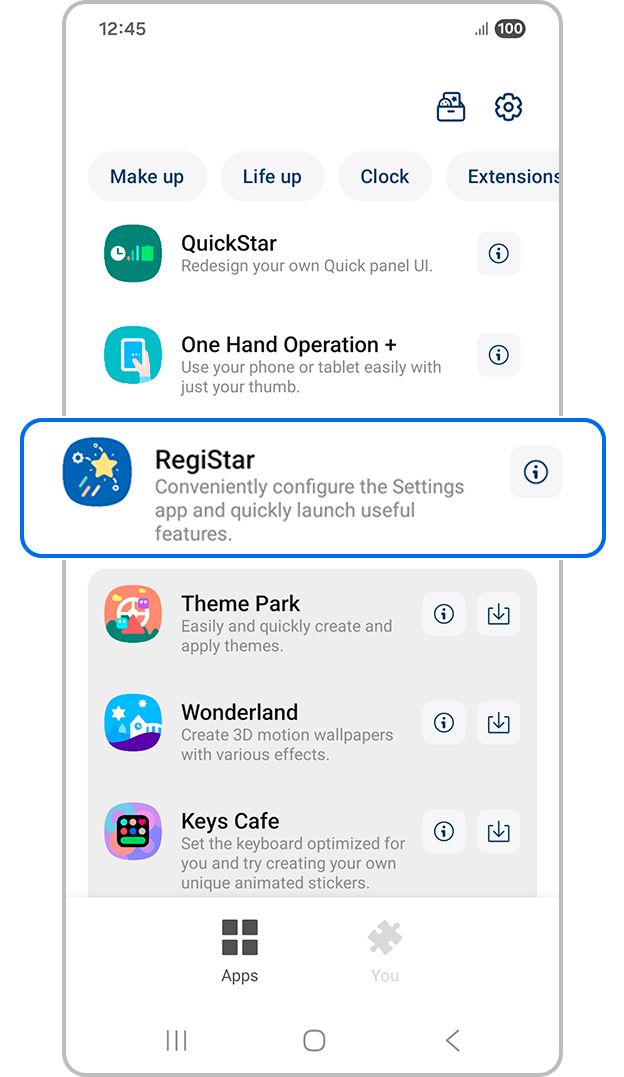 Menú de Funciones avanzadas