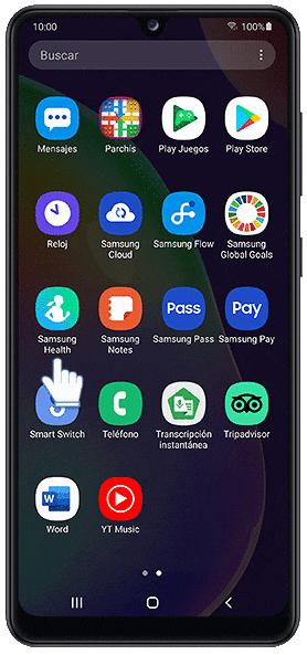 Inicio de Samsung Health