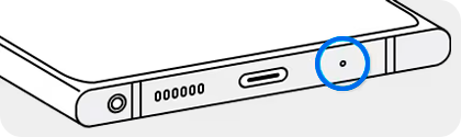 Ubicación del micrófono en un dispositivo Galaxy