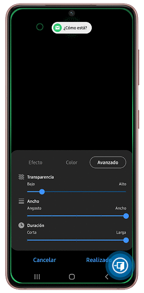 Transparencia de la iluminación Edge