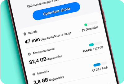 opciones de cuidado del dispositivo
