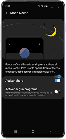 Android 9.0, Nuevas funciones, Modo Noche