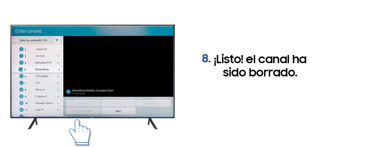 8. ¡Listo! el canal ha sido borrado.