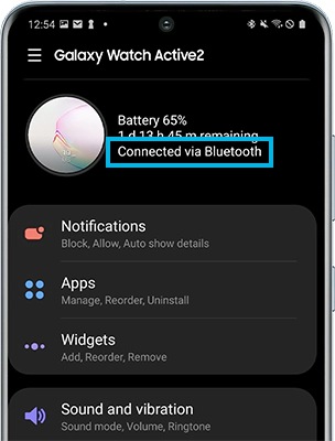 Make sure connected via Bluetooth