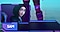 vemos una imagen de SAM, la asistente e influenciadora virtual, en una pantalla futurista, haciendo un en vivo de su juego en el metaverso.
