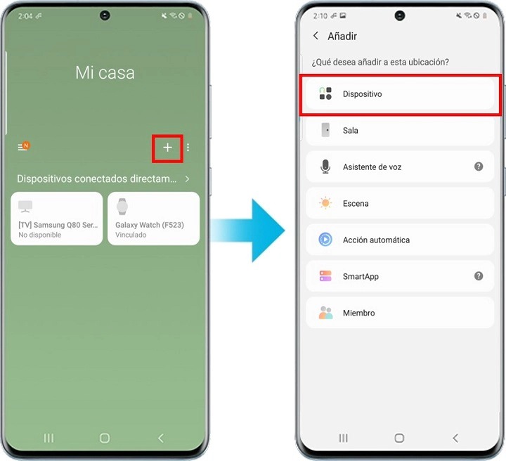 Añadir dispositivo en SmartThings