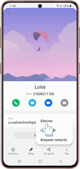 Eliminar contacto
