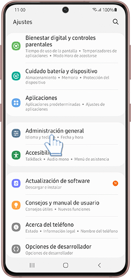 Administración general del dispositivo