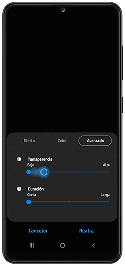 Transparencia de la iluminación