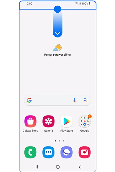 Desliza la pantalla y activa el modo oscuro