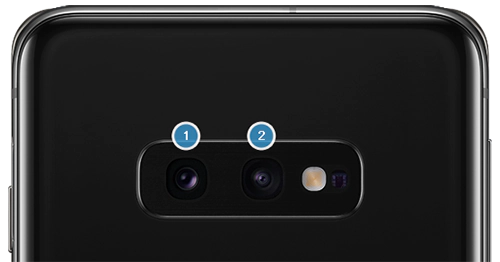 Doble cámara trasera del Galaxy S10e