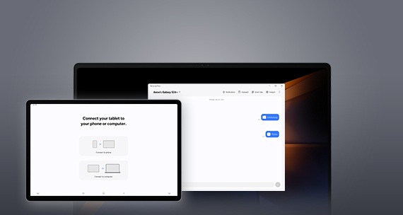 Screenshot of PC registered and connected to tablet.