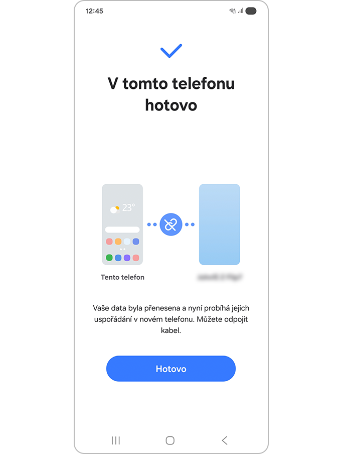 Odeslání dokončeno