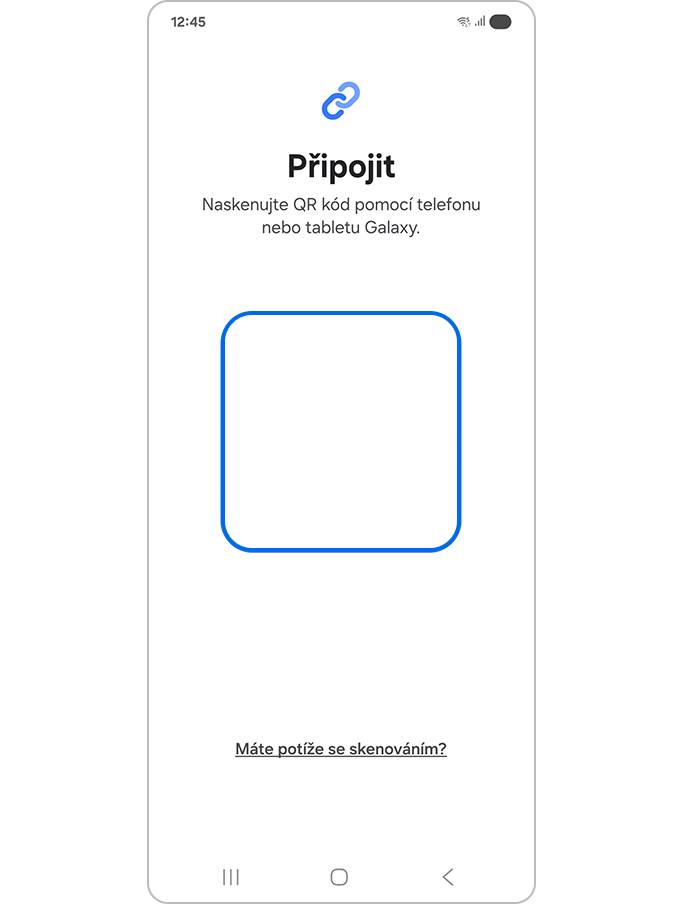 Skenování QR kódu