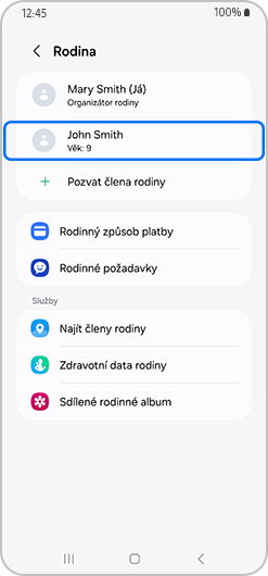 CÚčet dítěte