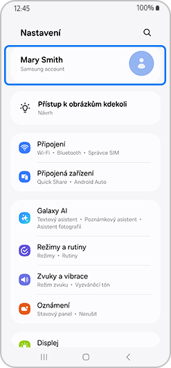 Samsung účet