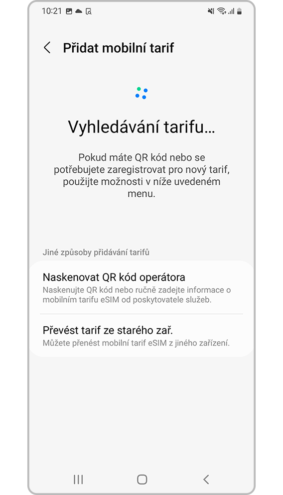 aktivace eSIM krok 4