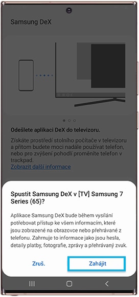 Připojení DTS