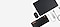 Unterschiedliches, flach ausgelegtes Zubehör für das Galaxy Book, darunter das Keyboard Trip 500, Bluetooth Mouse Slim, eine Lederhülle, ein C-to-C-Kabel und ein Mehrfachadapter.