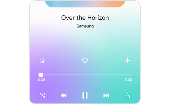 Samsung Musik Trackwiedergabe