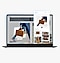 Eine braune Aktentasche, die auf dem Bildschirm des Galaxy Book5 Pro zu sehen ist, wird mit Hilfe der „Smart Select“-Funktion gesucht. Dazugehörige Suchergebnisse werden auf dem Bildschirm angezeigt.