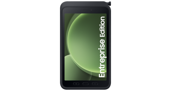 Zu sehen ist das Galaxy Tab Active5 Enterprise Edition vor einem weißen Hintergrund.