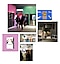 Eine Gruppe von Personen, die den SmartThings Bereich auf der Bespoke Home Ausstellung besuchen, ist zu sehen. Man sieht einen Bespoke Kühlschrank, umgeben von Desserts und vier Händen, die jeweils eine Gabel halten. Auf einem weiteren Bild ist ein Bespoke Kühlschrank zu sehen. auf dem Panel sieht man 4r Männerhände, die jeweils einen Lippenstift halten. Auf dem nächsten Bild sieht man 4 Bespoke Kühlschränke mit unterschiedlichen Design-Panels, die in einem Ausstellungsraum stehen. Auf der letzten Abbildung sieht man einen weißen Bespoke Kühlschrank mit 4 Türen, daneben steht eine Bespoke AI™ Waschmaschine und ein Trockner, eingebettet in eine Marmorwand in einem Raum mit grauen Böden und Wänden. Eine Gruppe von Menschen ist um die Ausstellung der neuen Bespoke Kühlschränke versammelt.