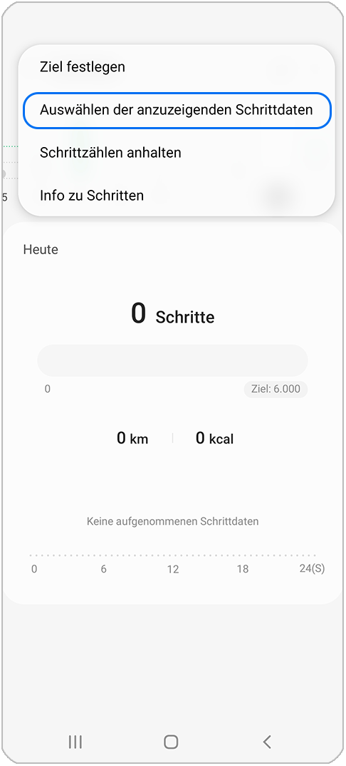 Samsung Health Elemente hinzufügen oder entfernen