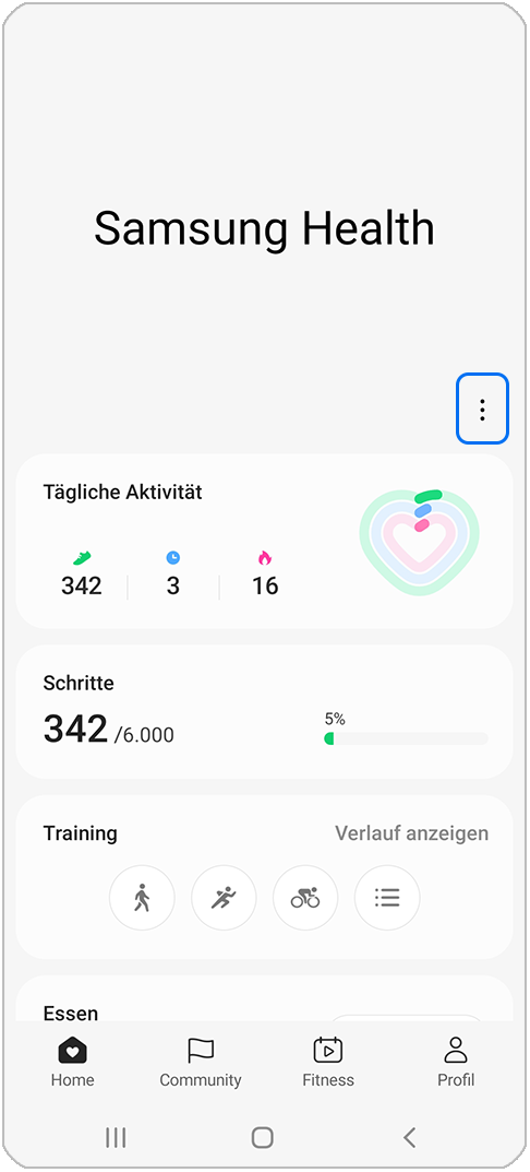 Samsung Health Dashboard