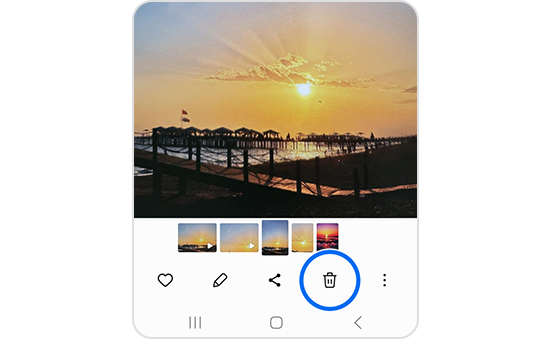 Galerie App Bild löschen