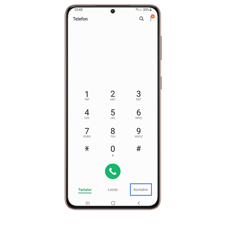 Telefon App des S21 5G