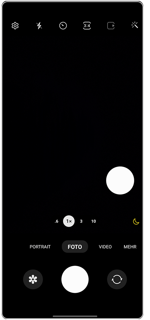 Galaxy Smartphone Kamera-App zusätzlicher Auslöser