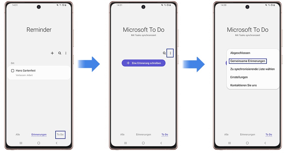 Microsoft To Do mit der Reminder-App Gruppe erstellen