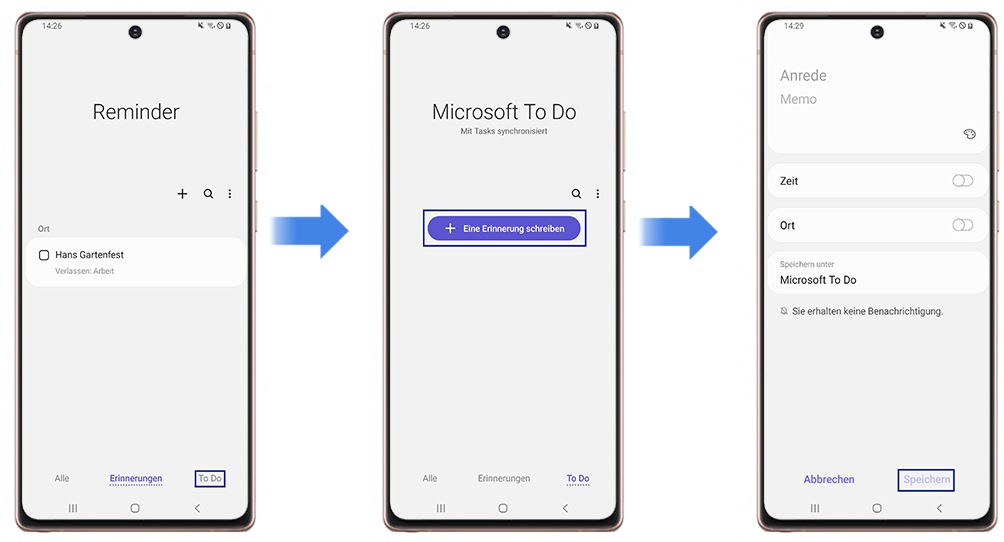 Microsoft To Do mit der Reminder-App Erinnerung erstellen