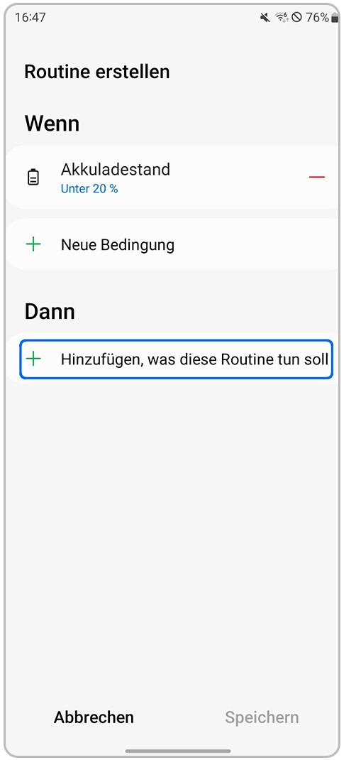 Galaxy Smartphone Dann Routine