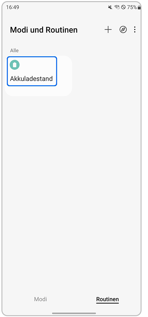 Galaxy Smartphone Modi und Routinen