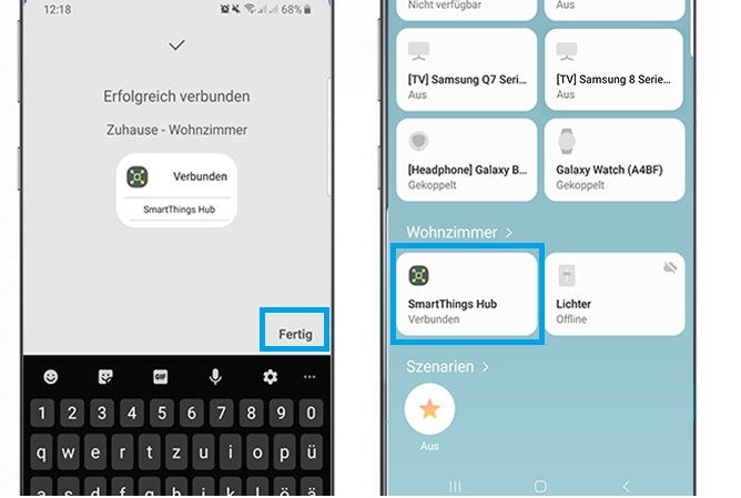 SmartThings Hub V3 einrichten