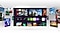 Auf einem Monitorbildschirm wird der Startbildschirm des Gaming Hub mit mehreren verfügbaren Spielen und Apps angezeigt.