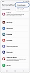 Smartphone-Screenshot mit ausgewähltem Symbol für weitere Optionen (3 Punkte).
