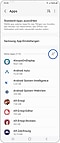 Smartphone-Screenshot mit ausgewähltem „Ihre Apps“-Symbol.