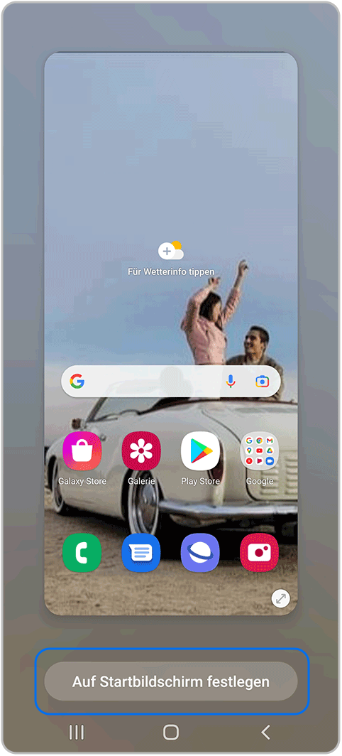 Galaxy S21 Ultra 5G Hintergrund festlegen