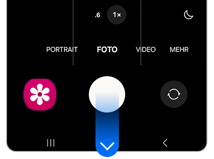 Screenshot Kamera App Serienaufnahme