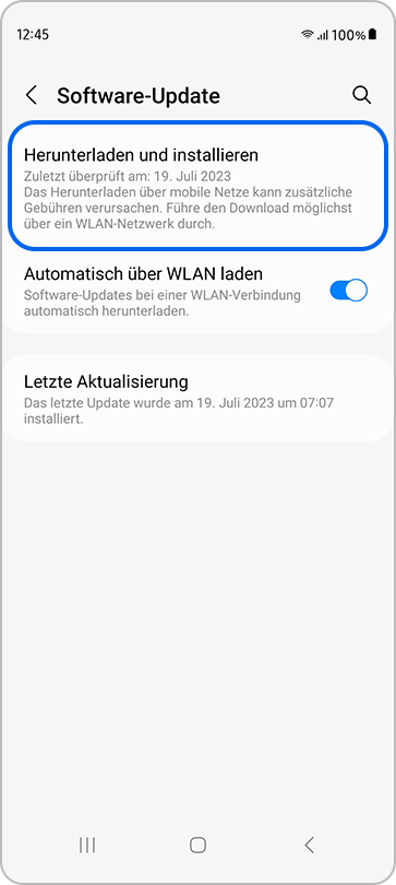 Tippe auf Herunterladen und installieren