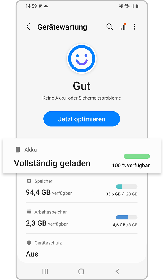 Grenzwert für Wireless PowerShare festlegen – 2.