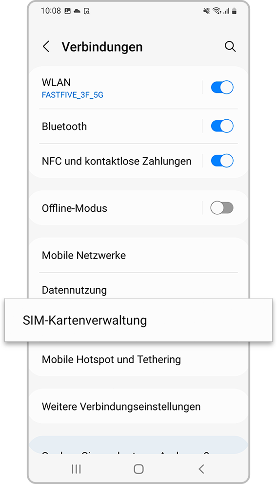 So aktivierst du eine eSIM Schritt 2.