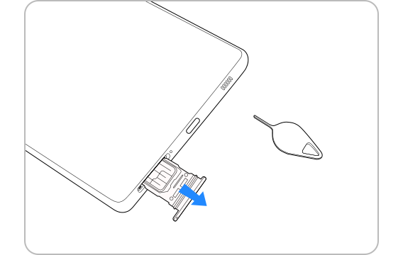 Auswerfen des SIM-Kartenfachs