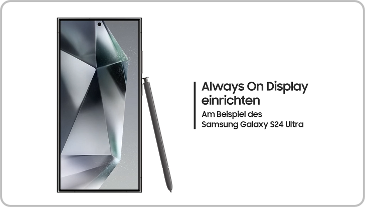 In diesem Hilfe-Video erfährst du am Beispiel des Galaxy S24 Ultra, wie du das Always On Display einrichtest.