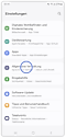 Galaxy Smartphone Einstellungen mit Markierung auf Allgemeine Verwaltung