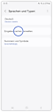 Galaxy Smartphone Sprachen und Typen mit Markierung auf Eingabesprache verwalten