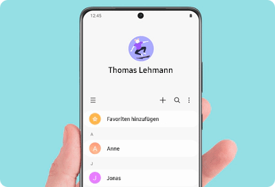 Galaxy Smartphone Kontakt-App